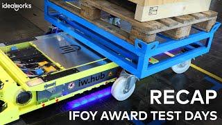 idealworks at the IFOY AWARD TEST DAYS 2021 | iw.hub loading and unloading freight up to 1,000 kg