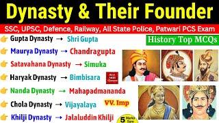 Dynasty and their Founders | राजवंश और उनके संस्थापक | History Questions and Answers | History Gk