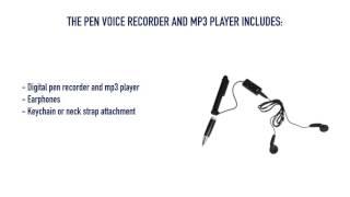 Pen Voice Recorder And MP3 Player from GadgetsAndGear.com