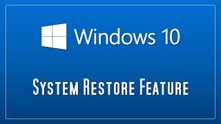 How to use the Windows System Restore capability in Windows 10 incl. creating restore points.