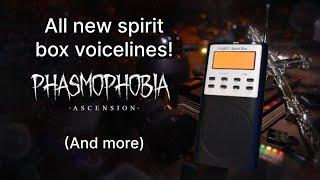 All the new Spirit Box lines! Phasmophobia Ascension update