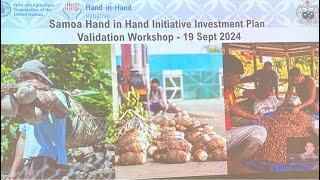 Samoa Hand in Hand Initative Investment Plan - Thursday 19th September 2024