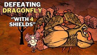 New Wigfrid shield is so good!!! Dragonfly in 6 minutes (No Healing) - Don't Starve Together | BETA