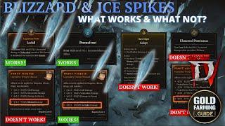 All About Ice Spikes & Blizzard. What Works, What Not? All You Need to Know to be a Blizzard God!