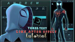 Three Text Like After Effect in Alight Motion Tutorial (+preset)