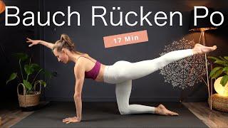 15 Min Bauch Rücken Po Pilates // Homeworkout für einen starken Rumpf