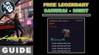 Get Early Samurai Legendary Shirt in Cyberpunk 2077 Clothes Locations #51 - Westbrook