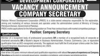 Pakistan Mineral Development Corporation Jobs 2024