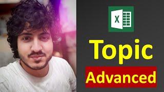 Advanced Topic in Excel