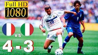 France 0-0 (4x3) Italy World Cup 1998 | Full highlight - 1080p HD | Zinédine Zidane - Paolo Maldini
