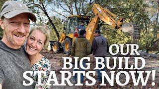 #1 First Day Building Our Stone House from scratch in Portugal