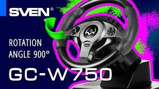 SVEN GC-W750 — gaming wheel compatible with all popular platforms.