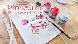 Paint a Tote Bag with me using Fabric Paint