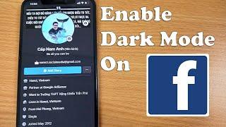 How to enable Dark Mode on Facebook iOS app