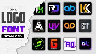 Top 10 Letter Logo Design Fonts | Free Fonts Download 2022