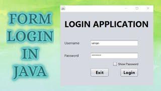 How to Create Form Login in Java Netbeans