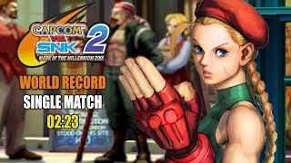 CAPCOM VS SNK 2 WORLD RECORD SINGLE MATCH IN 02:23