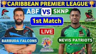 Antigua & Barbuda Falcons vs St Kitts & Nevis Patriot, 1st T20 | ABF vs SKNP Live Score & Commentary