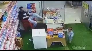 Footage shows a baby stealing from a store