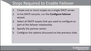 Enable DHCP failover