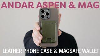 The BEST Leather Phone Case For iPhone: Andar Aspen with Mag Wallet