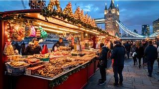  LONDON STREET FOOD, WINTER (CHRISTMAS) BY THE RIVER: LONDON BRIDGE MARKET