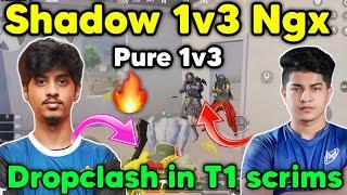 Shadow pure 1v3 Ngx in T1 scrims  Godlike vs Ngx dropclash in @Abztesting1 