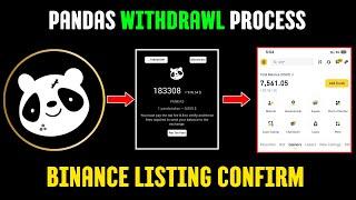 Pandas Airdrop || Real or Fake? || How to Withdraw Pandas Coin to Wallet ||