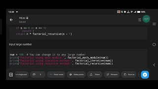 Factorial of a Large Number in Python | Calculate Big Factorials Efficiently