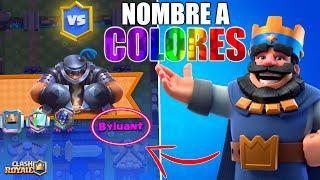 COMO PONER TU NOMBRE DE DIFERENTE COLOR Y ESTILO EN CLASH ROYALE!??