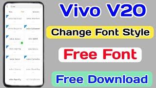 Vivo V20 Change Font Style || How To Download Free Font On Vivo V20 || Vivo V20 Free Font