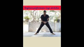 Beginers performance stretches #reels #viral #shorts #beginners #yoga #raja yoga army