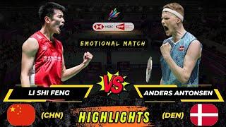 Super‼️Emotional match  Li Shi Feng (CHN) vs Anders Antonsen (DEN) All Englad Open Badminton