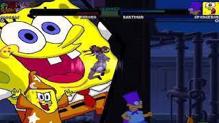 NICK54222 MUGEN: Duck Dodgers and Kuroko Shirai VS SpongeBob Square Pants and Bartman