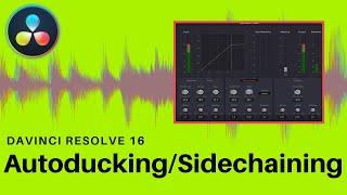 Autoducking or Sidechaining in DaVinci Resolve 16