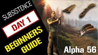 SUBSISTENCE COMPLETE BEGINNERS GUIDE || HOW TO SURVIVE DAY 1 TUTORIAL || A56 TIPS & TRICKS