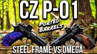 CZ P-01 Omega and Steel | Ported and Customized by United Firearms with Vytal Grips