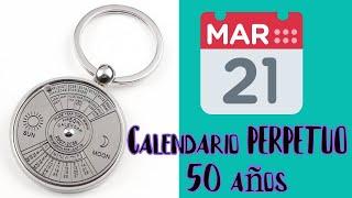 Llavero Calendario PERPETUO para 50 Años