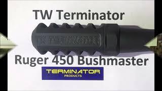 TW Terminator Muzzle Brake on a Ruger American 450 Bushmaster