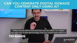 Can you use ChatGPT to create GOOD digital signage content?