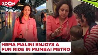 Hema Malini SURPRISES fans as she takes a metro ride | Bollywood News