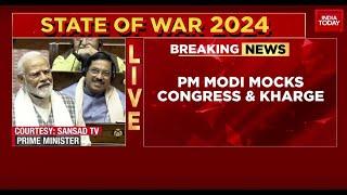 Parliament Budget Session 2024: PM Modi's '400 Paar Ashirvaad' Jibe At Mallikarjun Kharge