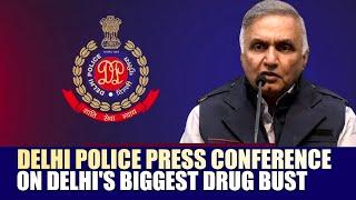 Delhi Police PC LIVE |Delhi's biggest drug bust |Over 500 kg of cocaine worth Rs 5,000 crore seized