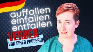 Auffallen, einfallen, entfallen | Verben B1 B2 C1 | Deutsch mit Marija