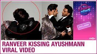 65th Filmfare Awards 2020: Ranveer Singh and Ayushmann Khurrana's KISSING video goes VIRAL