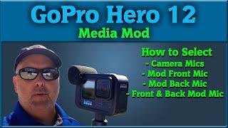 GoPro 12 Media Mod How to Select Microphones