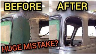 How To Convert a 3 Window Cab to a 5 Window The Cheap Way. 1947-1954 Chevy or GMC Trucks. Part 1