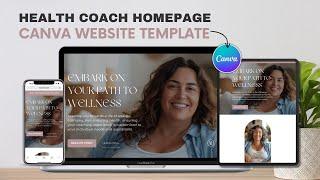 How to Customize and Publish Your Health Coach Website Canva Template: Step-by-Step Tutorial