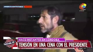 Tensión: increparon a Macri en Córdoba
