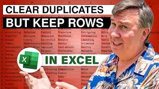 Excel Get Rid Of Duplicate Amounts, But Don't Delete The Rows! - Episode 2562